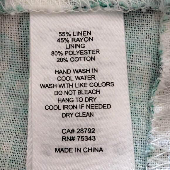 House Of Harlow Womens Size L Green Printed V-Neck Tie Straps Ruffles Maxi Dress - Picture 10 of 10